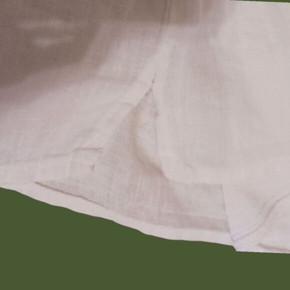 Bellambra Womens White Linen Boxy Short Sleeve Top Size Medium - Picture 9 of 10